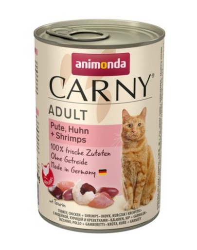 ANIMONDA Karma Carny Adult Pulyka, csirke és garnélarák 400g