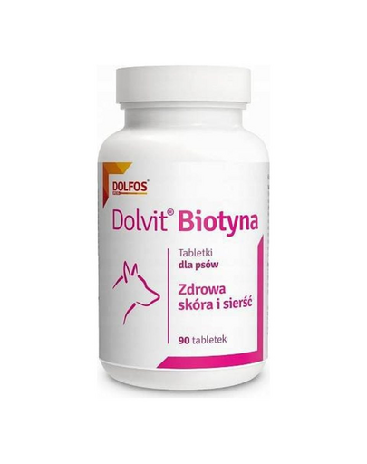 DOLFOS Dolvit Biotin 90 tabletta Az egészséges bőrért és a ragyogó szőrzetért