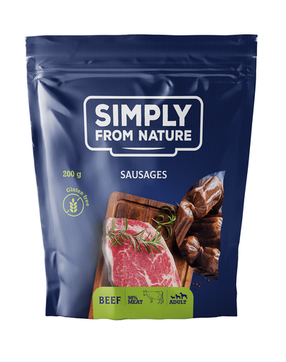 SIMPLY FROM NATURE Sausages with beef 200 g