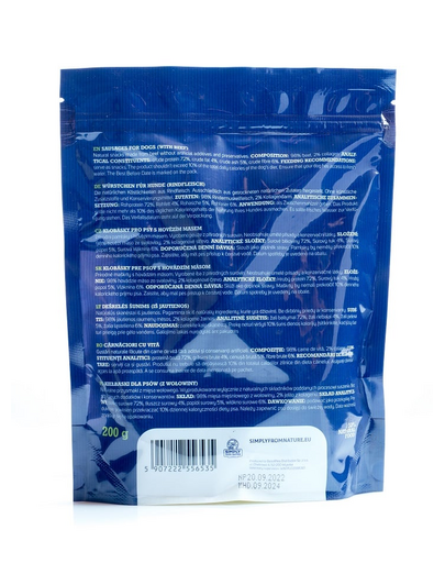SIMPLY FROM NATURE Sausages with beef 200 g