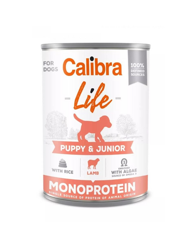 CALIBRA Dog Life Puppy&Junior Lamb with Rice 400 g