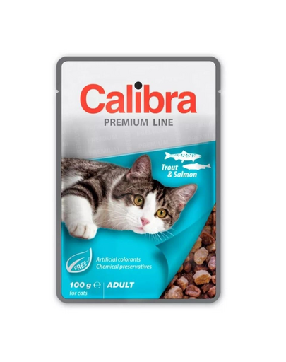 CALIBRA Cat Premium Line Adult Trout&Salmon 100 g