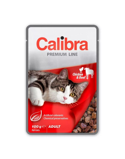 CALIBRA Cat Premium Line Adult Chicken&Beef 100 g