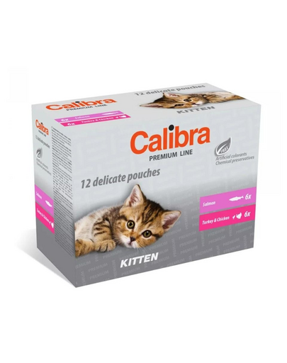 CALIBRA Cat Premium Line Kitten Multipack 12x100 g
