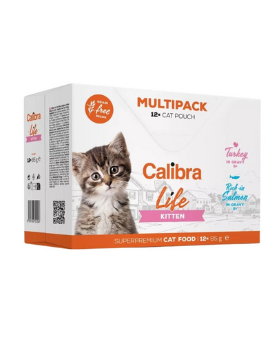 CALIBRA Cat Life Pouch Kitten Multipack in gravy 12x85 g