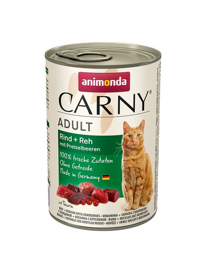 ANIMONDA Carny Konzerv marhahús-őz áfonyával 400 g