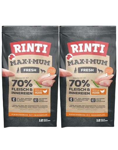 RINTI MAX-I-MUM Chicken csirkével 2 x 12 kg