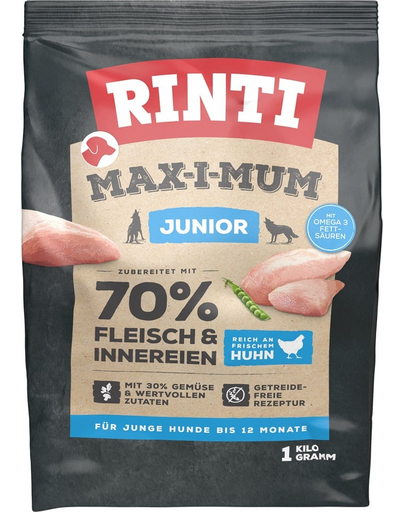 RINTI MAX-I-MUM Junior Chicken csirkével kölyökkutyáknak 1 kg