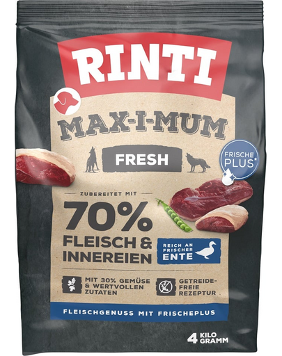 RINTI MAX-I-MUM Duck kacsával 4 kg