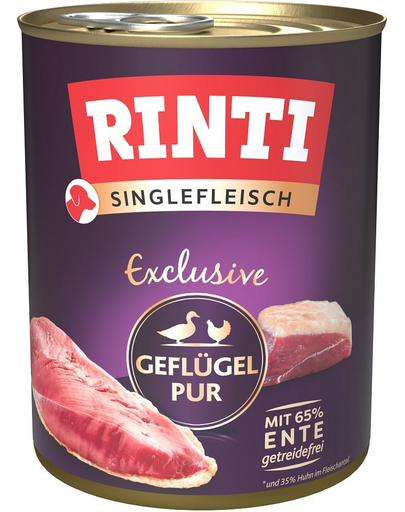 RINTI Singlefleisch Exclusive Poultry Pure monoprotein baromfi 800 g