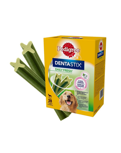 PEDIGREE DentaStix Daily Fresh csirke ízesítésű jutalomfalat nagytestű fajtáknak 4x270g