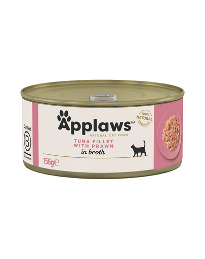 APPLAWS Cat Konzerv macskáknak tonhal és garnélarák 156 g