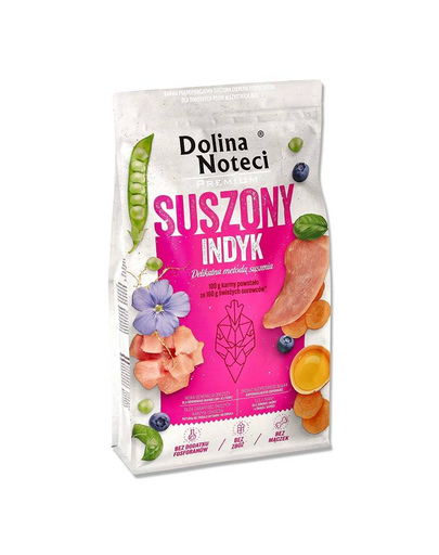 DOLINA NOTECI Premium Szárított pulyka kutyatáp 9 kg