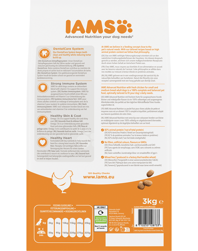 IAMS ProActive Health Adult Small & Medium Breed Csirke 3 kg
