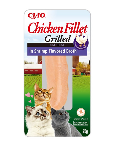 INABA CIAO Chicken fillet grilled Csirkefilé garnélaráklevesben 25 g