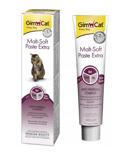 GIMCAT Every Day Malt-Soft Paste Extra 200 g macska beporzásmentesítő paszta