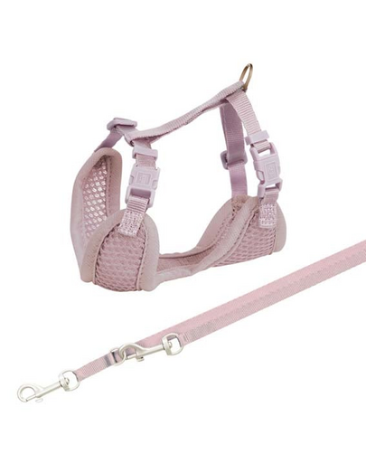 TRIXIE Junior Kiskutya hám pórázzal 26-34 cm/10 mm, 2,00 m, lila