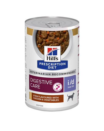 HILL'S Prescription Diet Canine i/d Low Fat Digestive Care Stew csirkével és zöldségekkel 354 g