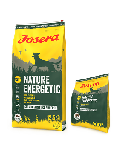 JOSERA Nature Energetic 12,5kg felnőtt aktív kutyáknak + 900g INGYENES
