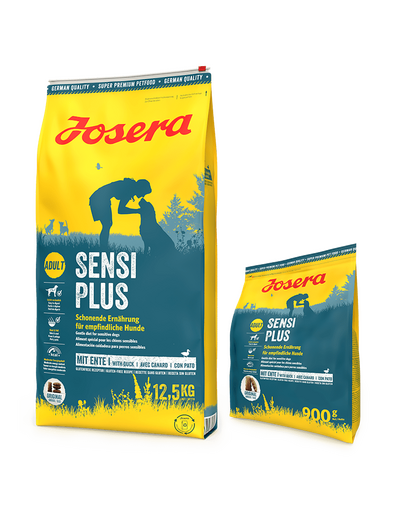 JOSERA SensiPlus 12,5kg érzékeny emésztőrendszerű felnőtt kutyáknak + 900g INGYENES