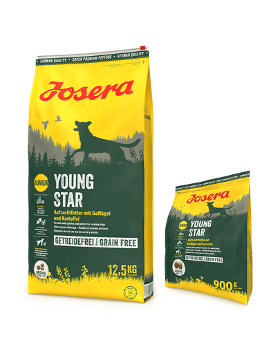 JOSERA YoungStar 12,5kg kölyökkutyáknak és fiatal kutyáknak + 900g INGYENES