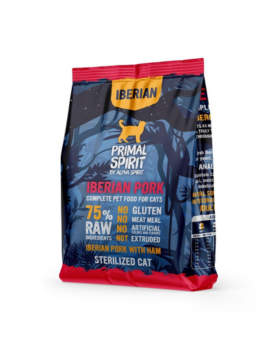 PRIMAL SPIRIT Iberian Pork Száraz macskaeledel 1kg
