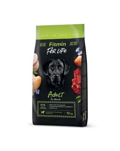 FITMIN Dog For Life Adult 12kg egy felnőtt kutya számára