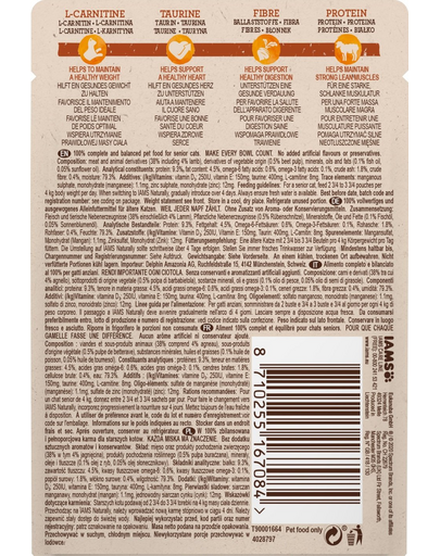 IAMS Naturally - nedves eledel idős macskáknak új-zélandi bárányhússal szószban 85g