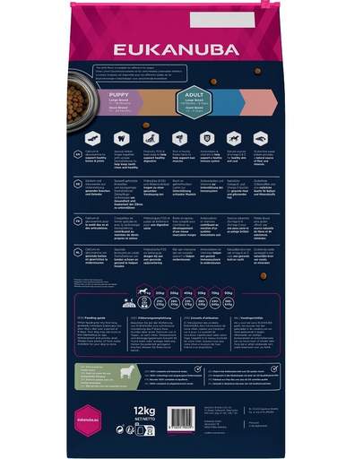EUKANUBA Grain Free L Adult Bárány 12 kg felnőtt nagytestű kutyáknak