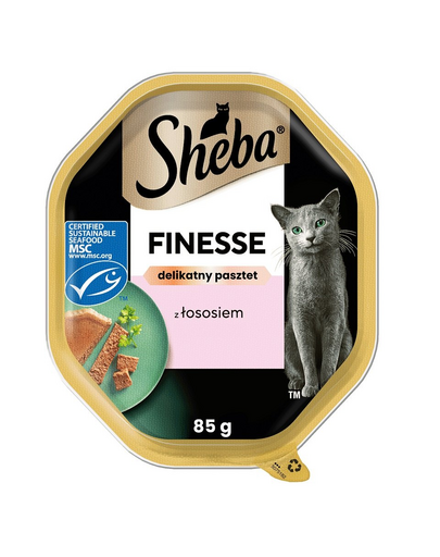 SHEBA Finesse 22x85 g finom lazacpástétom