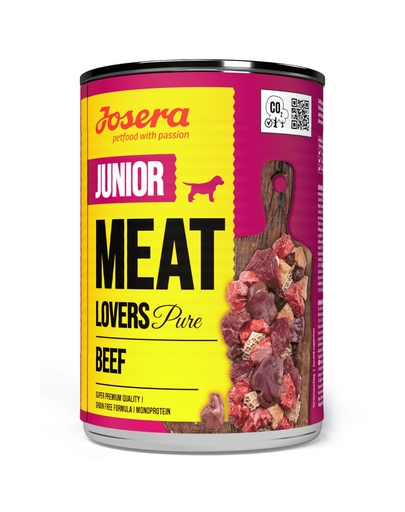 JOSERA Meat Lovers Junior Pure Marhahús kölyökkutyáknak 400g