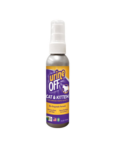 URINE OFF Macskák és cicák Vizeletfrissítő és folteltávolító spray 118 ml