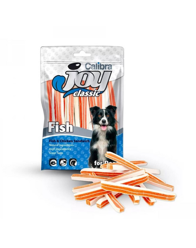 CALIBRA Dog Joy Classic Fish&Chicken Sandwich 80 g csirke és hal szendvicsek