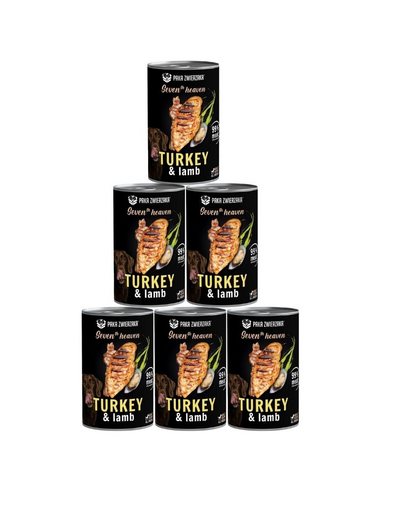 PAKA ZWIERZAKA Seventh Heaven Turkey&Lamb Pulyka és bárányhús 6x400 g