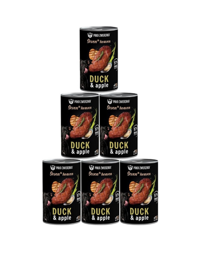 PAKA ZWIERZAKA Seventh Heaven Duck&Apple Kacsa almával 6x400 g