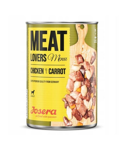 JOSERA Meatlovers menu csirke sárgarépával 800g