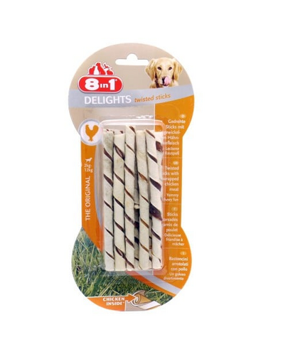 8IN1 Przysmak Delights Twisted Sticks 10 Pcs.