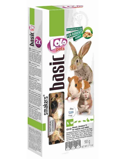 LOLO PETS Smakers Müzli rágcsálóknak és nyulaknak
