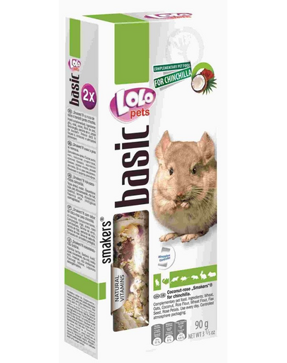 LOLO PETS Smakers csincsilláknak - kókusz-rózsa