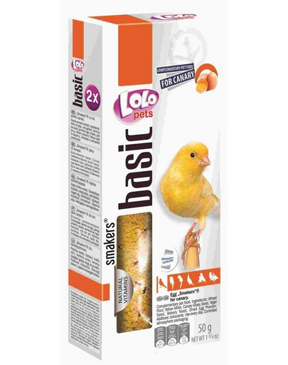 LOLO PETS Smakers kanárinak,  - tojásos