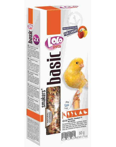 LOLO PETS Smakers kanárinak  - paprikás