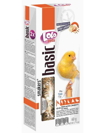 LOLO PETS Smakers kanárinak,  -kalcium-kagyló
