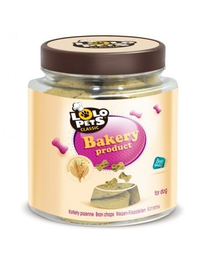 LOLO PETS Korpás sütik kutyáknak - búzás szelet 270G