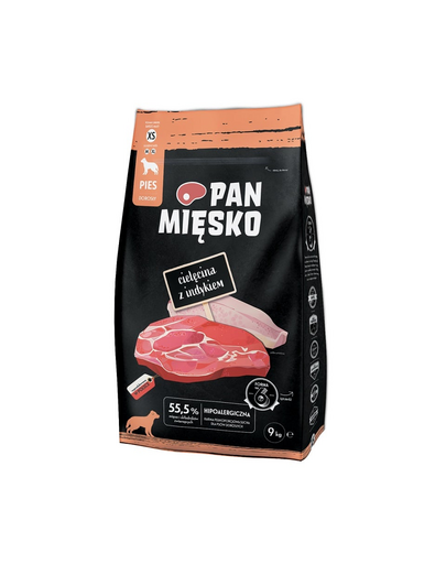 PAN MIĘSKO XS Borjúhús pulykával 9kg