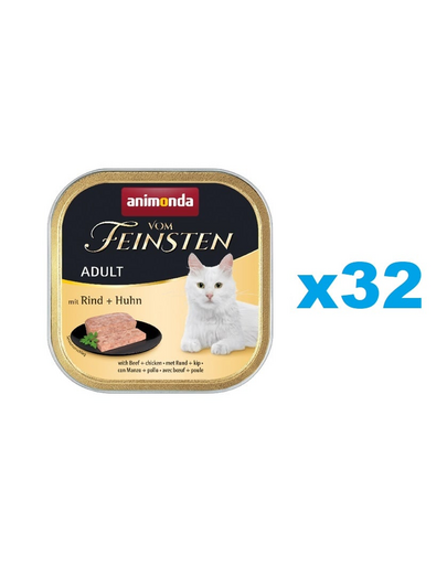 ANIMONDA Vom Feinstein Adult Marhahús és csirke 32x100 g