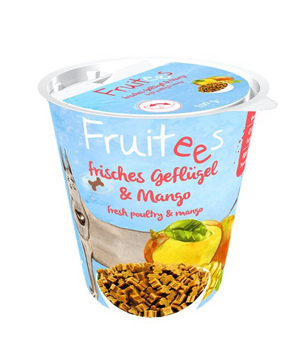 BOSCH Fruitees Baromfi és mangó edzők kutyádnak 4 x 200 g
