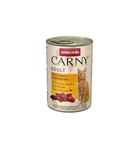 ANIMONDA Carny Adult Marhahús Csirke- és kacsaszív 800 g