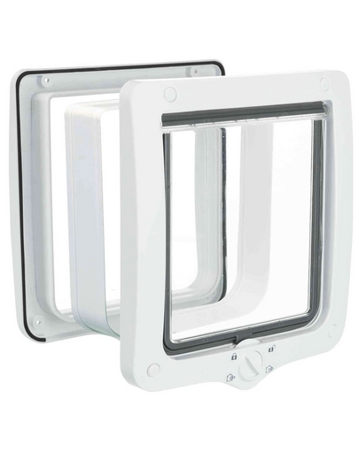 TRIXIE SureFlap - Macskaajtó microchippel 4 utas 26, 2x28, 1cm fehér