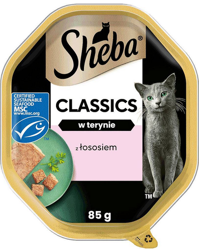 SHEBA Classics 85gx22 lazaccal - nedves pástétomos macskaeledel