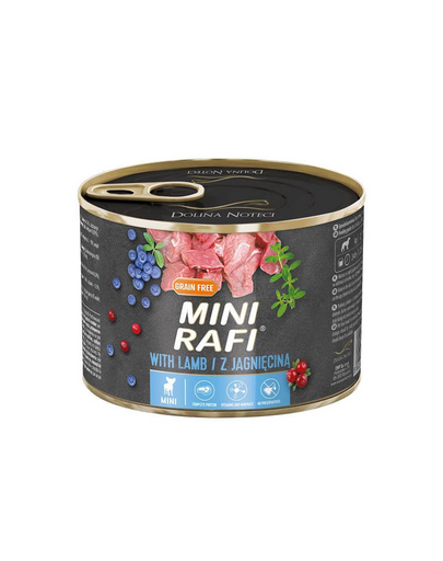 RAFI Mini bárányhússal 12 x 185g kis fajtáknak